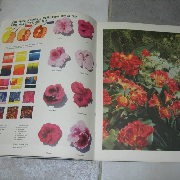 Vintage "How To Draw And Paint Flowers" book #7 by Walter Foster, 30 pages - Picture 3 of 3
